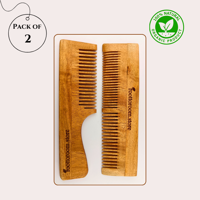 Herbal Hair Care - Neem Comb - Pack of 2