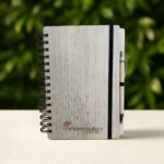 Premium Bamboo Diary with Pen