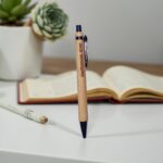 Bamboo Writing Pen -Pack of 2 | 0.5 mm Ballpoint | Smooth Ink Flow | Premium Grip
