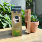 Neem Wood Comb with Handle | Handmade Neem Comb
