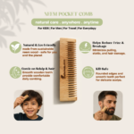 Kids' Morning Kit Combo with Bamboo Toothbrush, Tongue Cleaner & Neem Wood Comb - Image 2