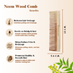 Neem Wood Comb | Pack of 2 - Image 4